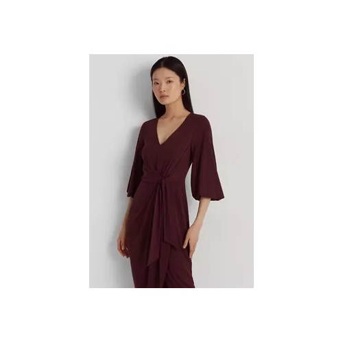 폴로 랄프로렌 Stretch Jersey Tie-Front Midi Dress