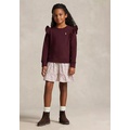 Girls 7-16 Floral Fleece Sweatshirt Dress