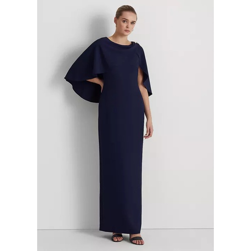 폴로 랄프로렌 Womens Cape Crepe Gown