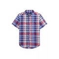 Boys 8-20 Geometric Poplin Short-Sleeve Shirt