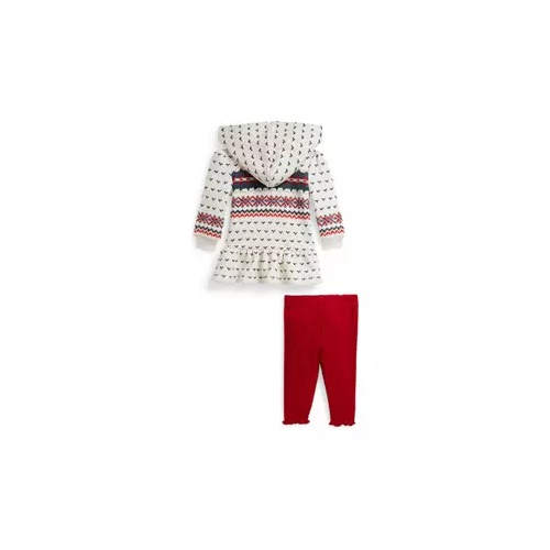 폴로 랄프로렌 Baby Girls Fair Isle Fleece Henley Shirt & Leggings Set