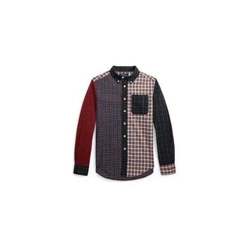 폴로 랄프로렌 Boys 8-20 Plaid Cotton Poplin Fun Shirt