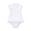 Baby Girls Ruffled Polo Dress & Bloomer