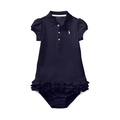 Baby Girls Ruffled Polo Dress & Bloomer