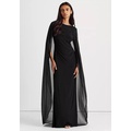 Georgette Cape Jersey Gown