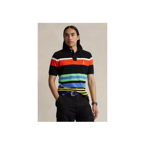 폴로 랄프로렌 Classic Fit Striped Mesh Polo Shirt