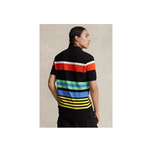 폴로 랄프로렌 Classic Fit Striped Mesh Polo Shirt