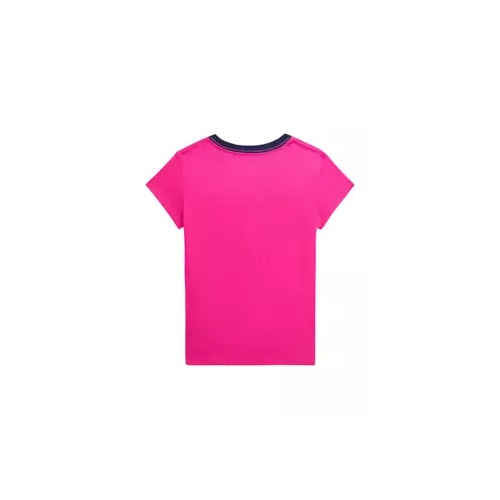 폴로 랄프로렌 Girls 4-6x Logo Cotton Jersey Graphic T-Shirt