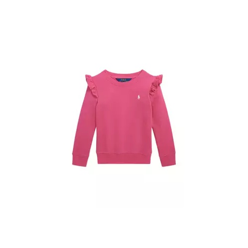 폴로 랄프로렌 Girls 4-6x Ruffled Terry Sweatshirt