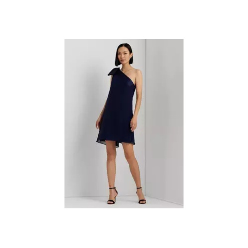 폴로 랄프로렌 Georgette One Shoulder Cocktail Dress