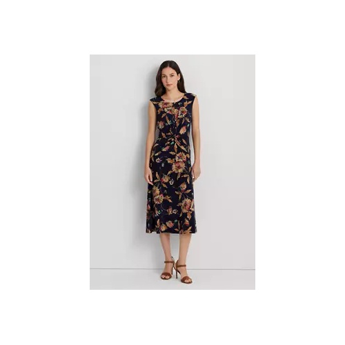 폴로 랄프로렌 Floral Twist Front Stretch Jersey Dress