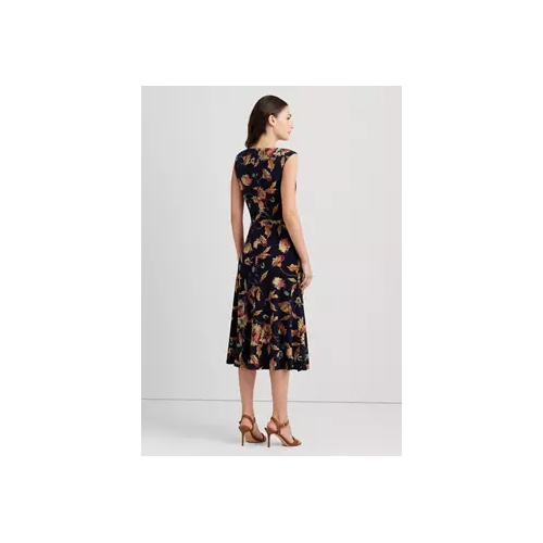 폴로 랄프로렌 Floral Twist Front Stretch Jersey Dress