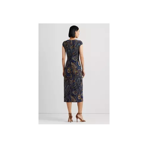 폴로 랄프로렌 Paisley Twist Front Jersey Dress