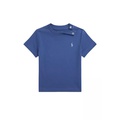 Baby Boys Cotton Jersey Crew Neck T-Shirt