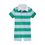 Baby Boys Striped Cotton Rugby Shortall