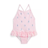 Baby Girls Polo Pony Ruffled One-Piece Swimsuit