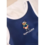 Baby Girls Polo Bear Ruffled One-Piece Swimsuit