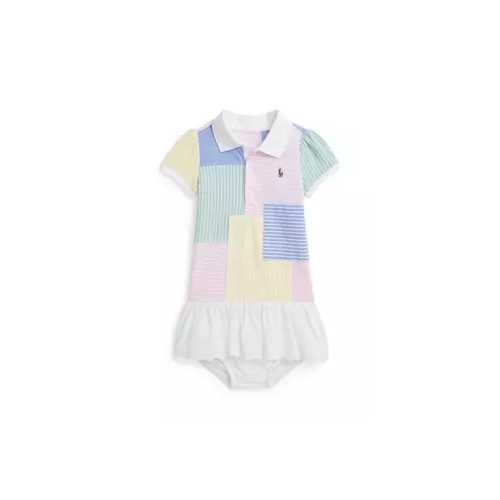 폴로 랄프로렌 Baby Girls Patchwork Mesh Polo Dress & Bloomer