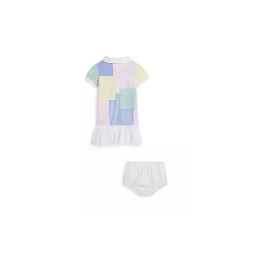 폴로 랄프로렌 Baby Girls Patchwork Mesh Polo Dress & Bloomer