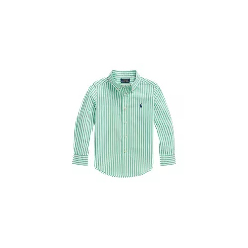 폴로 랄프로렌 Boys 4-7 Striped Cotton Poplin Shirt
