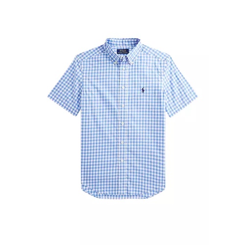 폴로 랄프로렌 Boys 8-20 Gingham Poplin Short-Sleeve Shirt