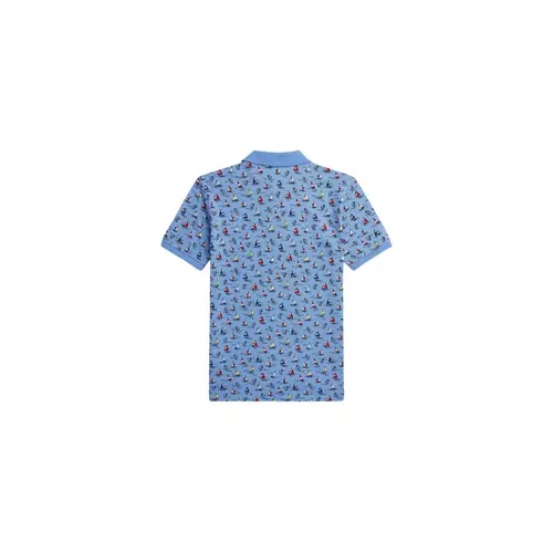 폴로 랄프로렌 Boys 8-20 Sailboat Print Cotton Mesh Polo Shirt