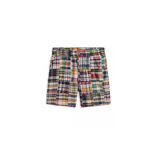 폴로 랄프로렌 Boys 8-20 Polo Prepster Patchwork Madras Shorts