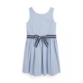 Girls 2-6x Cotton Oxford Dress