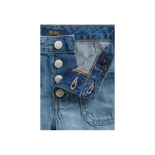 폴로 랄프로렌 Girls 7-16 Patchwork Cotton Denim Shorts