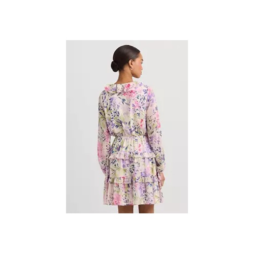 폴로 랄프로렌 Floral Crinkle Georgette Surplice Dress