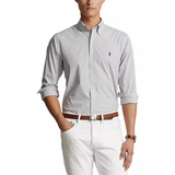 Classic Fit Gingham Stretch Poplin Shirt