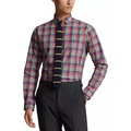 Classic Fit Plaid Stretch Poplin Shirt