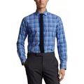 Classic Fit Plaid Stretch Poplin Shirt