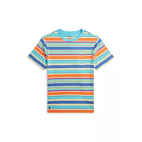 폴로 랄프로렌 Boys 8-20 Striped Cotton Jersey Pocket T-Shirt