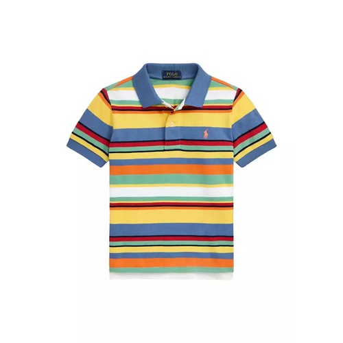 폴로 랄프로렌 Boys 2-7 Striped Cotton Mesh Polo Shirt