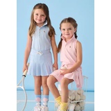 Girls 2-6X Cotton Mesh Sleeveless Polo Shirt