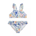 Girls 2-6x Tropical Print Two Piece Swimsuit