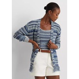 Striped Belted Linen Cotton Cardigan