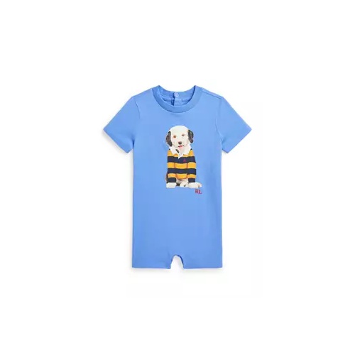 폴로 랄프로렌 Baby Boys Dog-Print Cotton Jersey Shortall