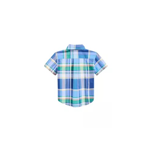 폴로 랄프로렌 Baby Boys Gingham Cotton Short-Sleeve Shirt