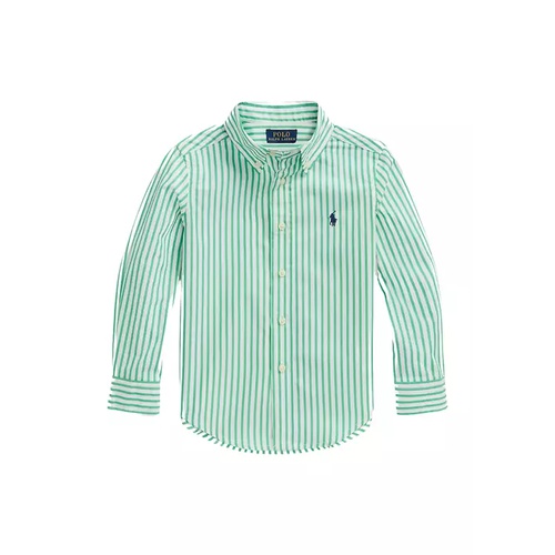 폴로 랄프로렌 Boys 4-7 Striped Cotton Poplin Shirt