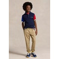 Boys 8-20 Color Blocked Ombre Logo Mesh Polo Shirt