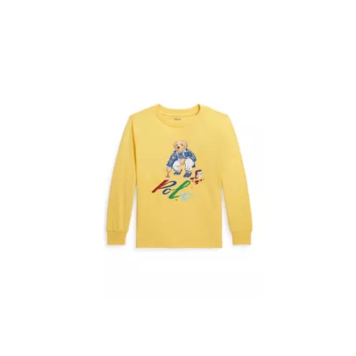 폴로 랄프로렌 Boys 2-7 Polo Bear Cotton Long Sleeve T-Shirt