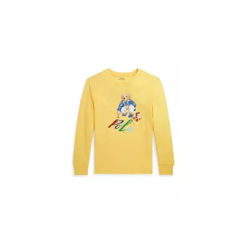 폴로 랄프로렌 Boys 8-20 Polo Bear Cotton Long Sleeve T-Shirt