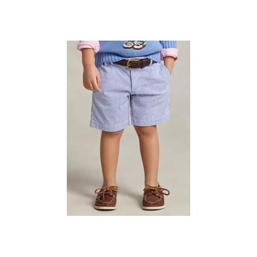 폴로 랄프로렌 Boys 4-7 Stretch Cotton Seersucker Shorts