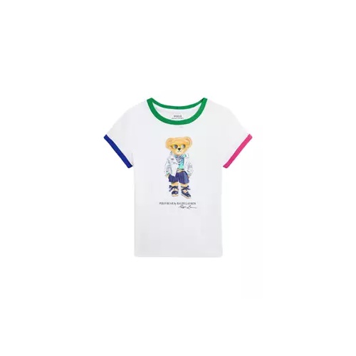 폴로 랄프로렌 Girls 4-6x Polo Bear Cotton Jersey Graphic T-Shirt