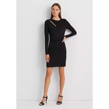 Pleated Stretch Jersey Cocktail Dress