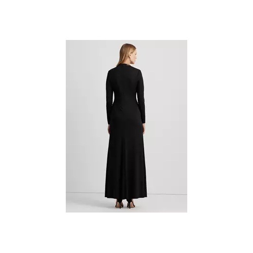 폴로 랄프로렌 Chain Trim Jersey Long Sleeve Gown