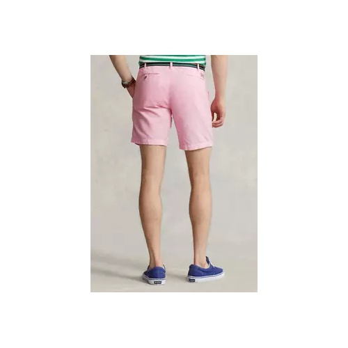 폴로 랄프로렌 8 Straight Fit Linen-Cotton Shorts