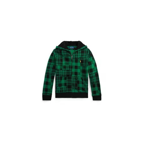 폴로 랄프로렌 Boys 8-20 Plaid Fleece Full Zip Hoodie